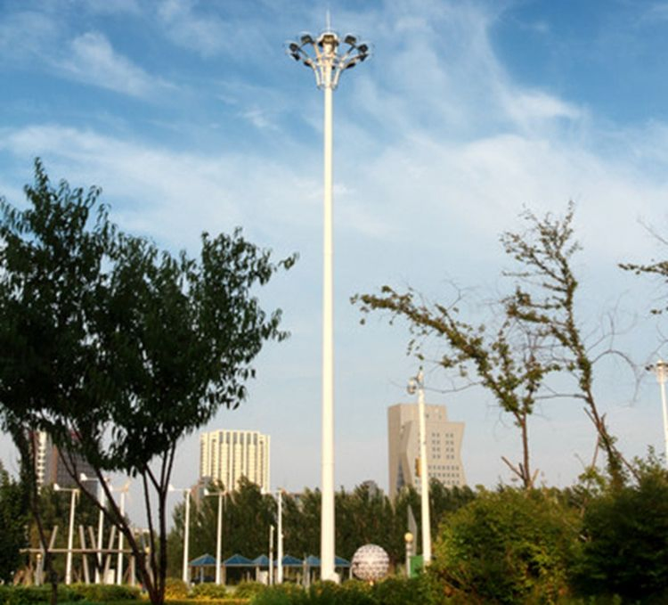 16m 30m Luces de Alto Mástil Urbanas Acero Carbono, Acero Inoxidable, Aluminio