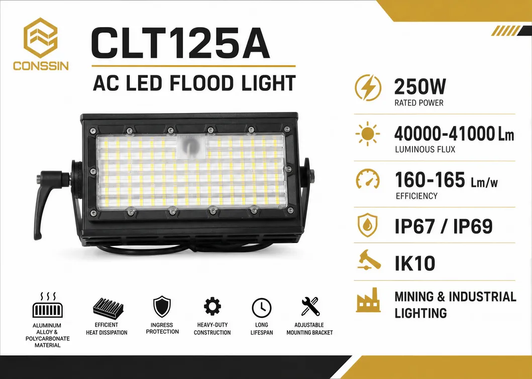 Torre de luz de inundación de alto mástil robusta LED para iluminación de sitios de trabajo en minería