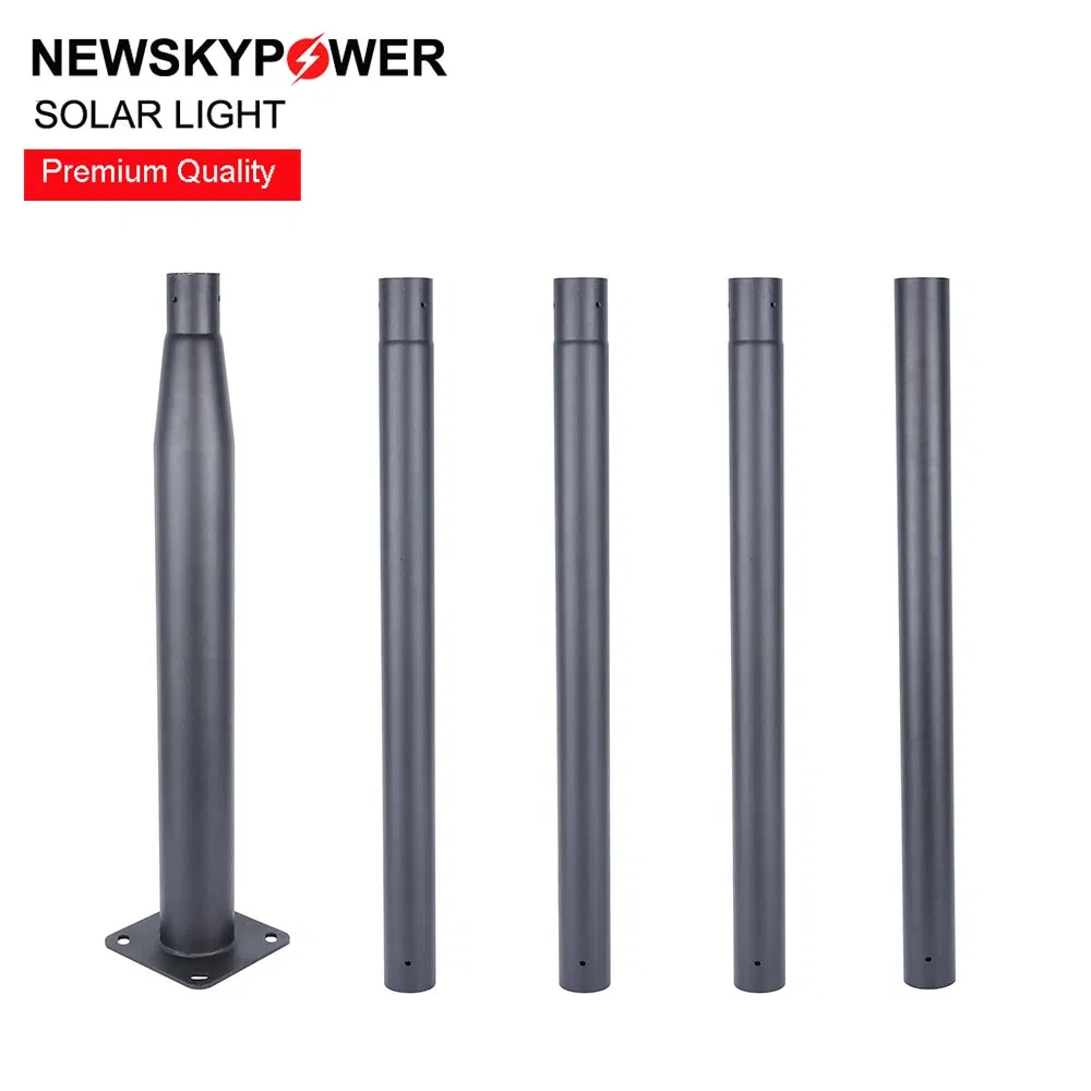 Tipo de División 3 Poste Metálico Galvanizado de Q235 Metro de Altura para Luces LED de Montaje Superior