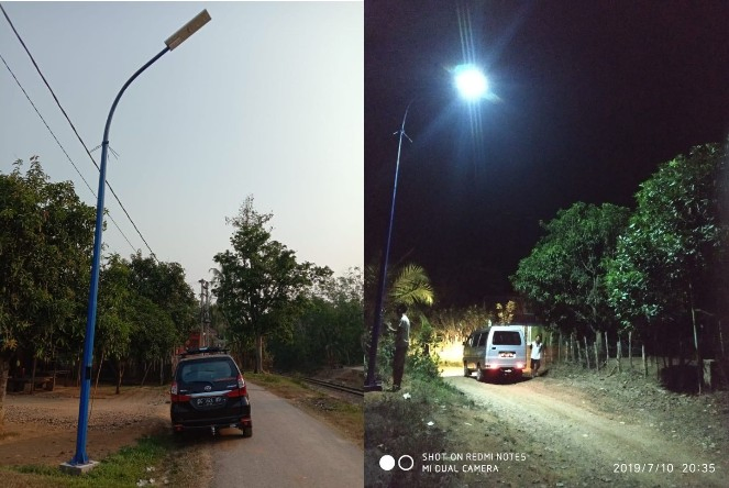 Jd-H300 300W Luz de Calle Solar LED Impermeable Todo en Uno con 5m Poste Dividido Galvanizado