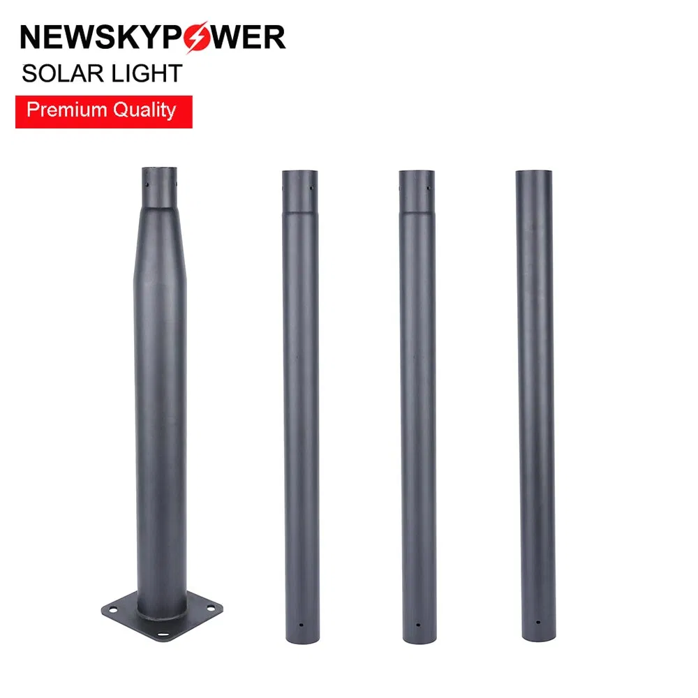 Tipo de División 3 Poste Metálico Galvanizado de Q235 Metro de Altura para Luces LED de Montaje Superior