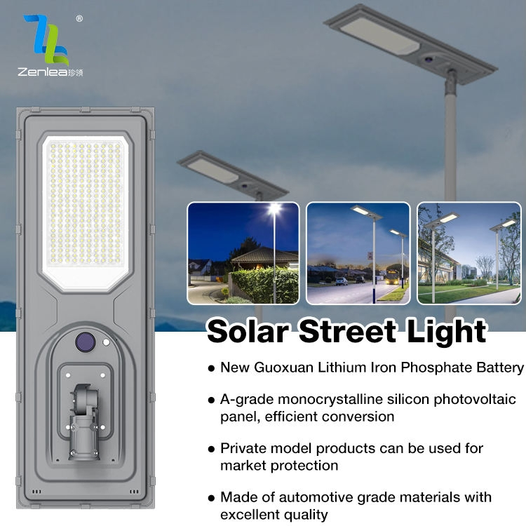 Iluminación Solar Callejera LED Todo en Uno a Prueba de Agua de Aluminio para Ahorro de Energía IP66 100W 200W 300W