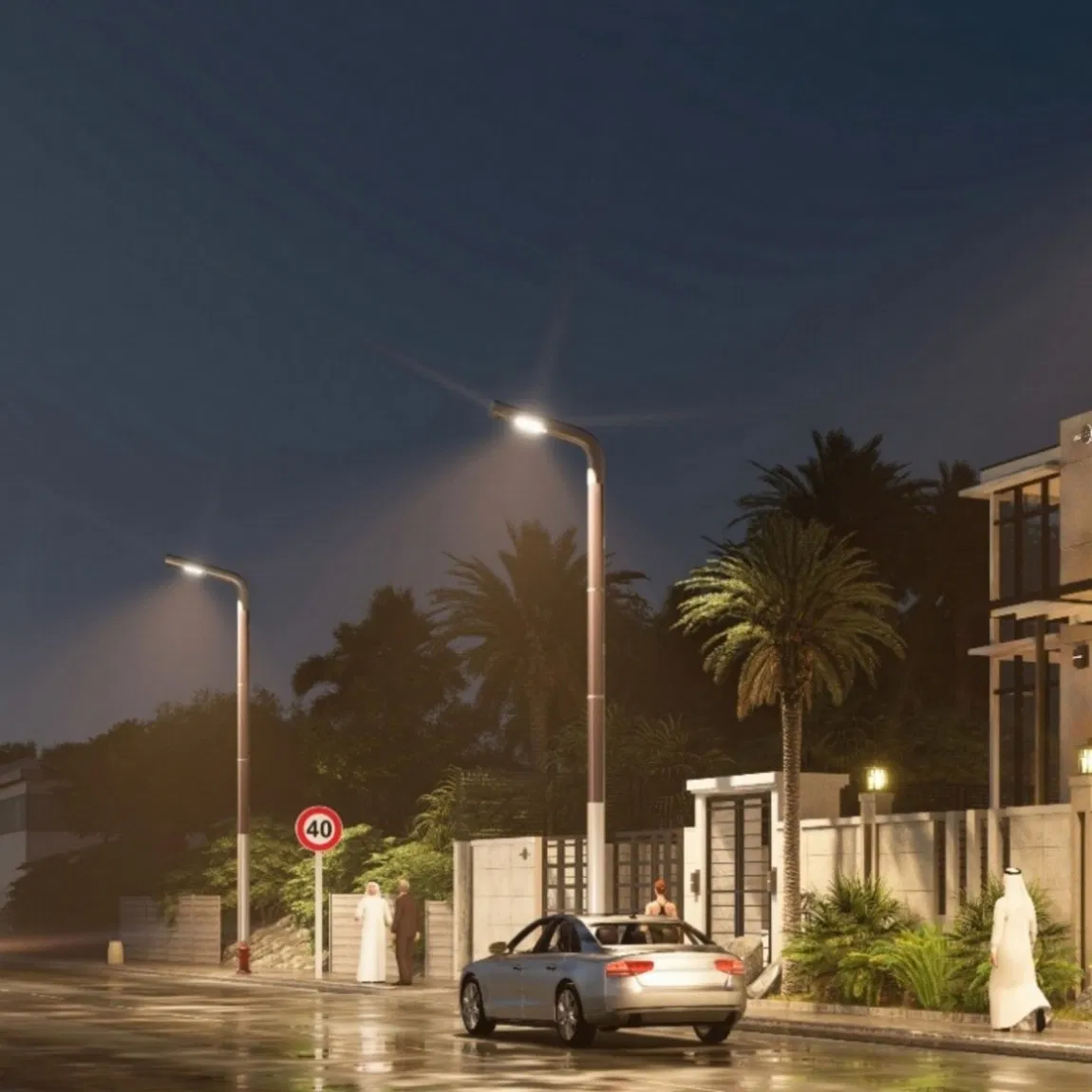 Sistema de Luz de Calle LED de Tipo Dividido de Grado Comercial con Panel Separado 300W