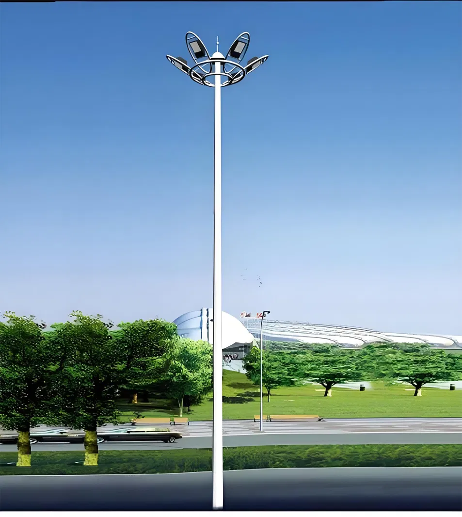 Luz LED de Alto Mástil IP65 Poste de Mástil Telescópico con Cuerpo de Aluminio Iluminación Móvil para Aplicación Vial