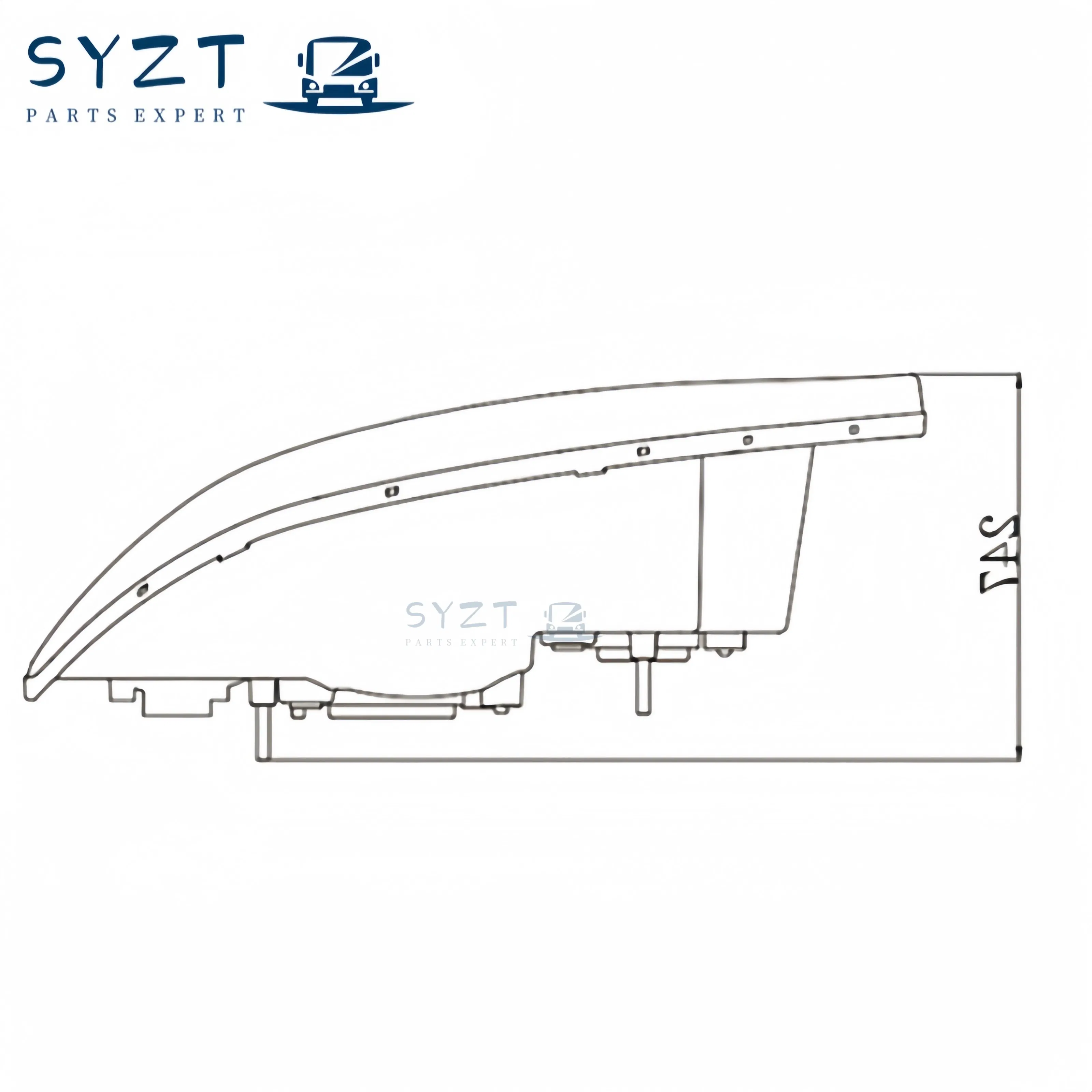 Conjuntos de Faros Genuine Zhongtong – Partes de Combinación Frontal para Autobuses de Volante a la Izquierda