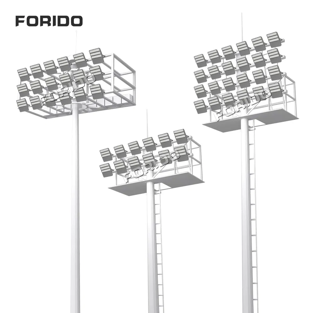 15m/20m/25m/30m/35m Luz de mástil alto LED para estación exterior de aeropuerto