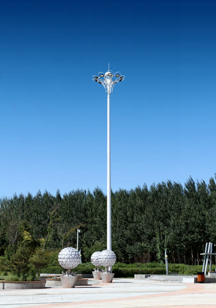 Alta resistencia, resistente a tifones, luz de mástil alta impermeable de acero inoxidable de una sola pieza 304