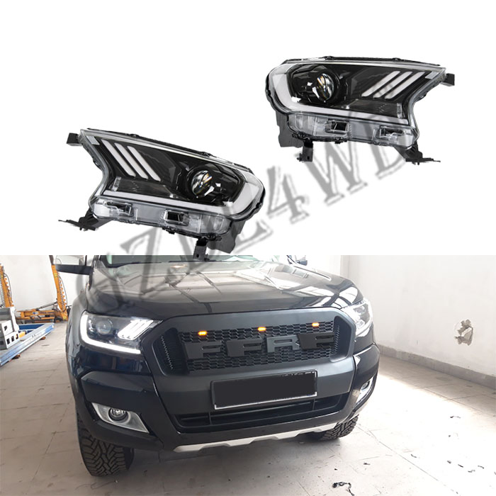 Gzdl4wd Traje Mustang Px Ranger T7 T8 Faro LED para Pick up Accesorios de Coche Faro Raptor Ranger