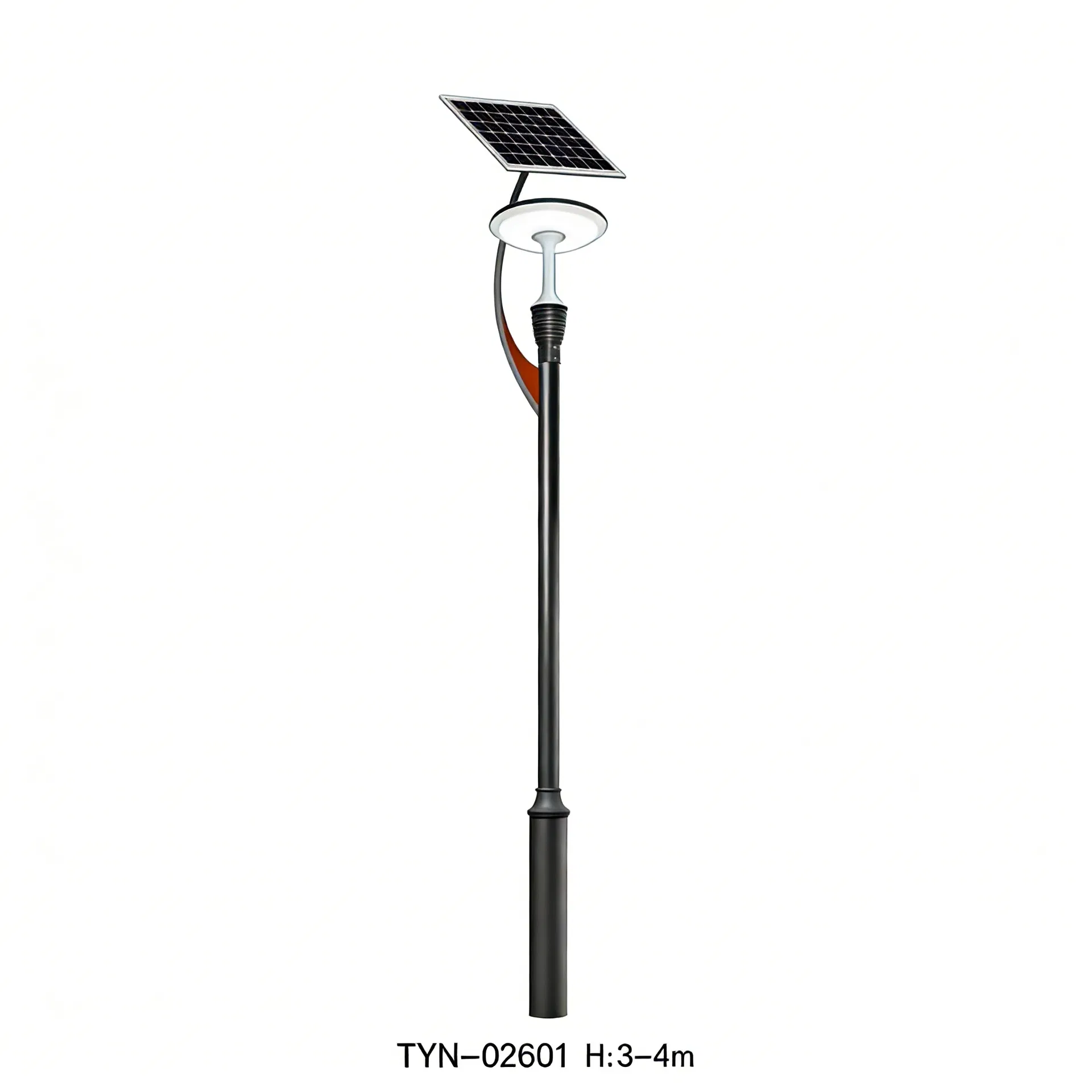 Componentes de la lámpara solar integrada