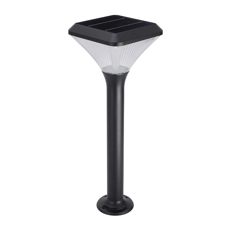 Diferente Altura Uno Dos Tres Cabeza Luz Solar de Jardín para Césped Luz Moderna de Panel Solar Poste Baliza Paisajística Luz de Jardín LED Solar