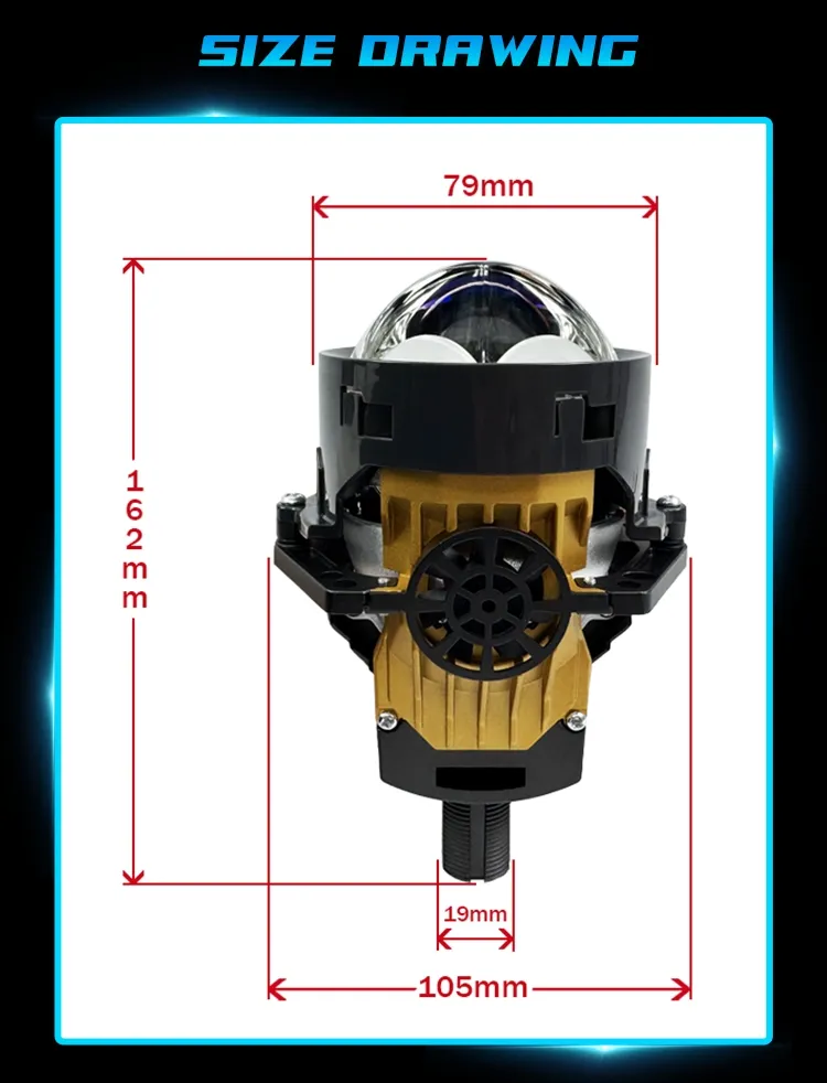 Lente de proyector LED