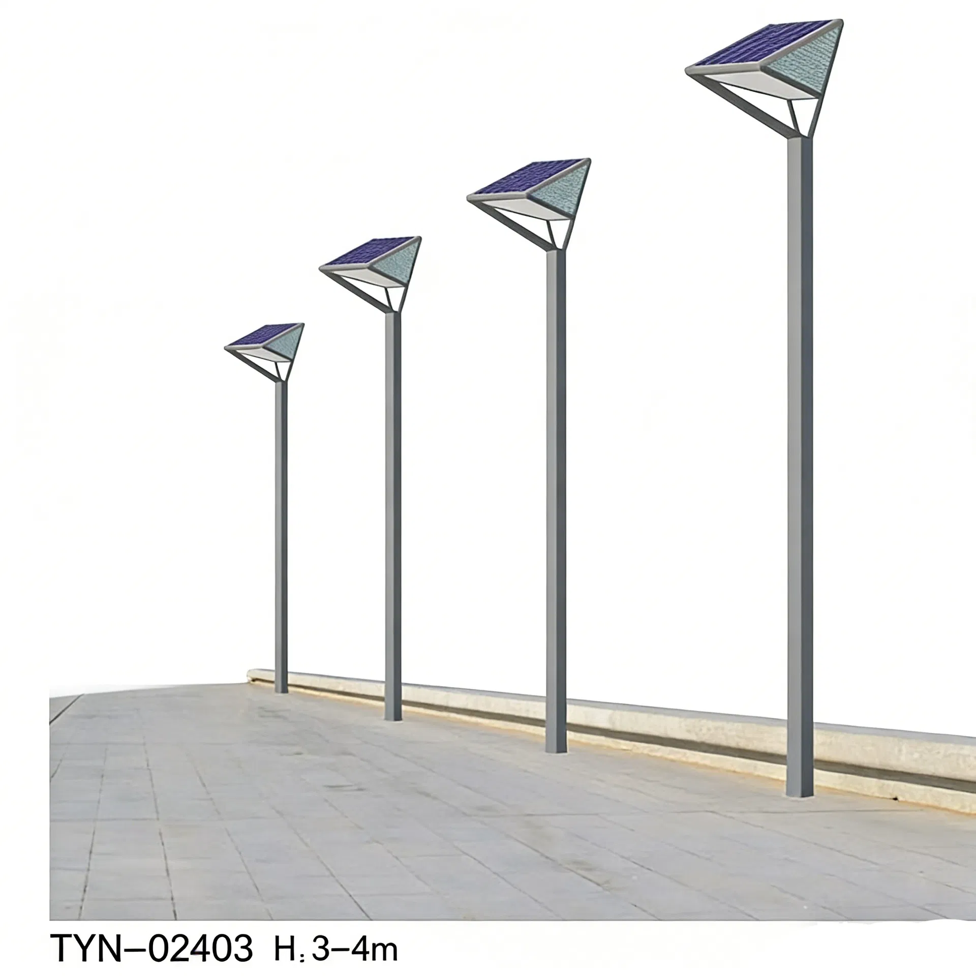 Estructura de la farola solar integrada