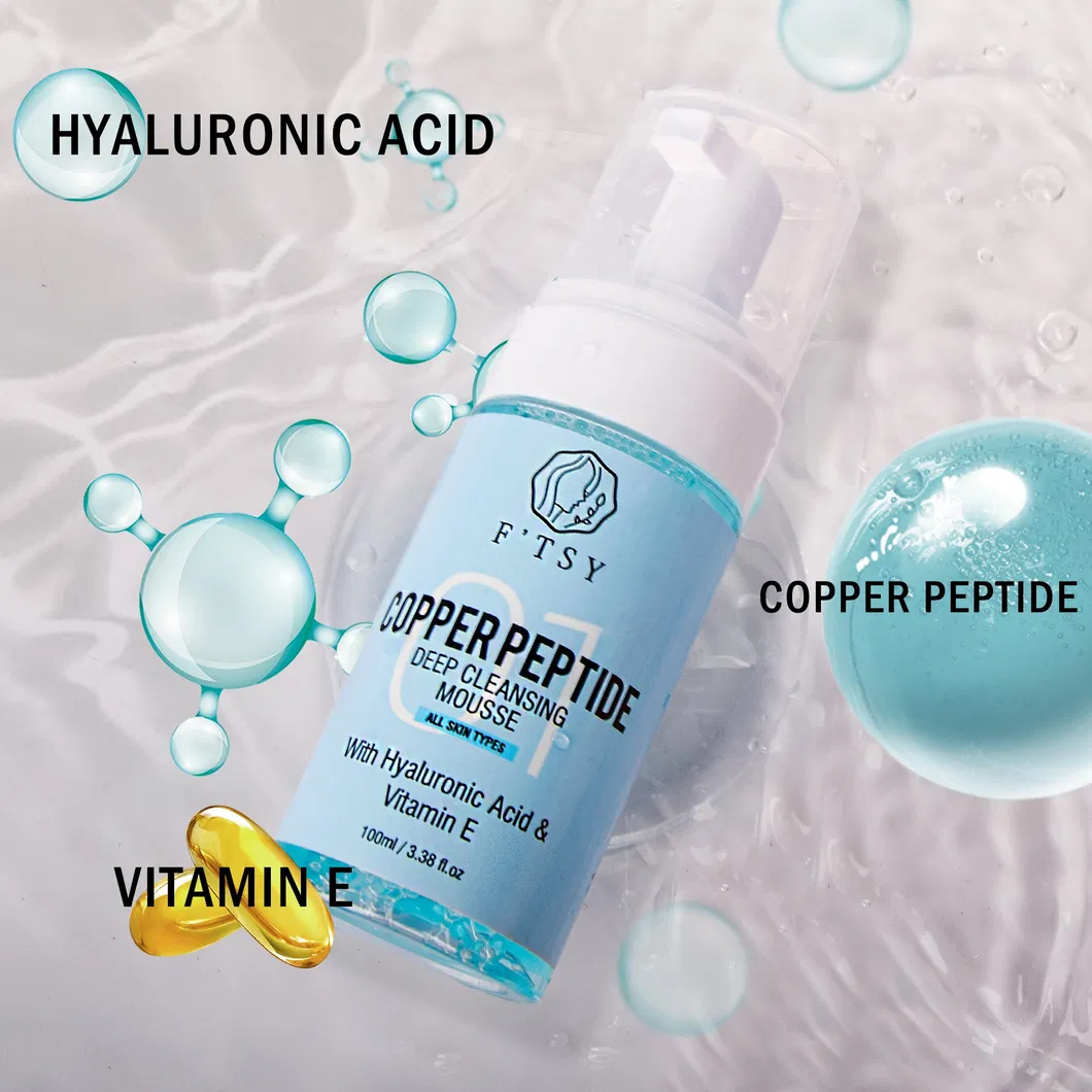 OEM ODM Limpeza Profunda Vitamina E Ácido Hialurônico Suavizante para Limpeza Facial Diária