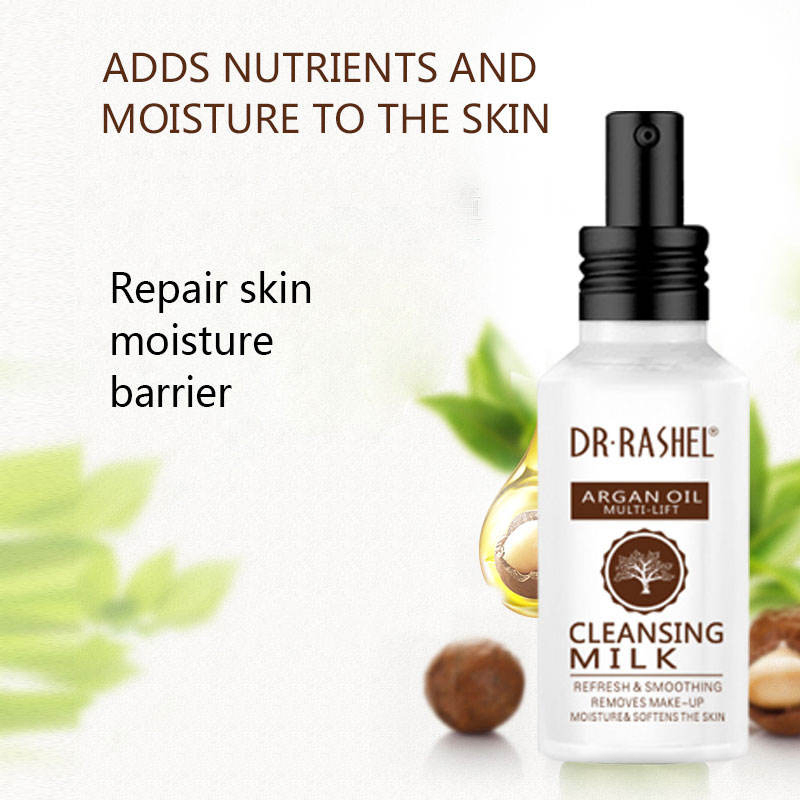 Leite de Limpeza Facial Anti-Idade com Óleo de Argan