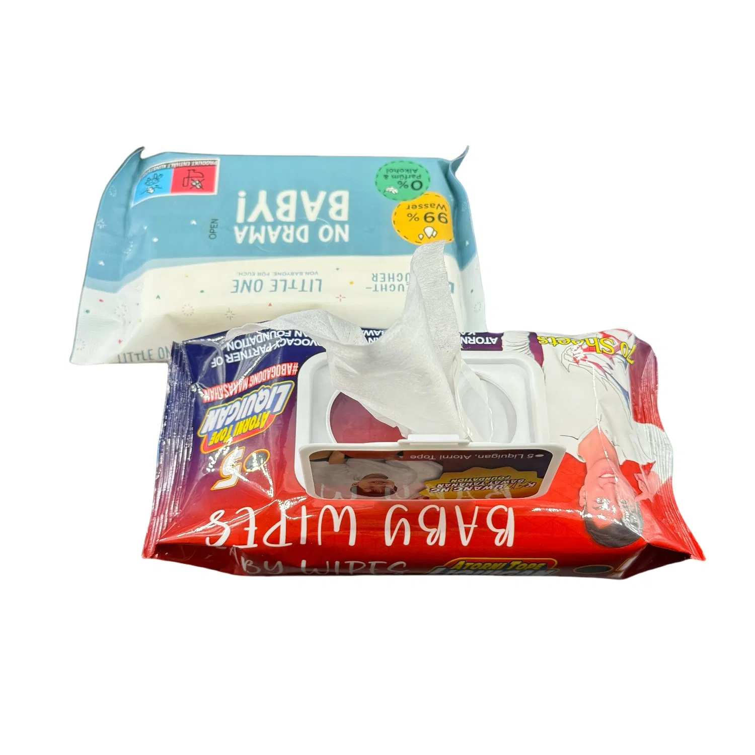 Toalhetes de Limpeza Suaves - Produtos Descartáveis para Bebês Seguros para Pele Sensível