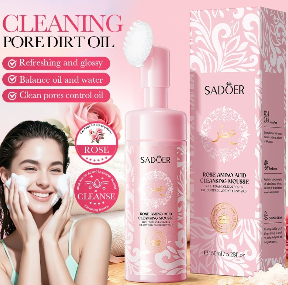 Reduzir Poros Gel de Aloe Vera Vitamina C Limpeza Profunda Clareador Facial Lavagem Facial de Romã Lavagem Facial Suavizante Sem Álcool Adicionado Fragrância Limpeza Facial