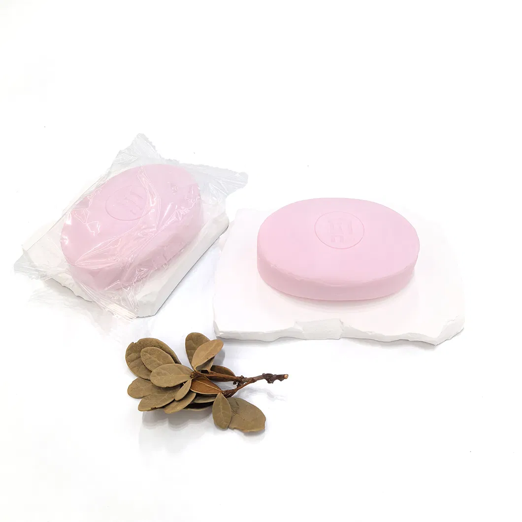 Barras de Sabão Rosa de Marca Própria para Limpeza Profunda do Rosto e do Corpo