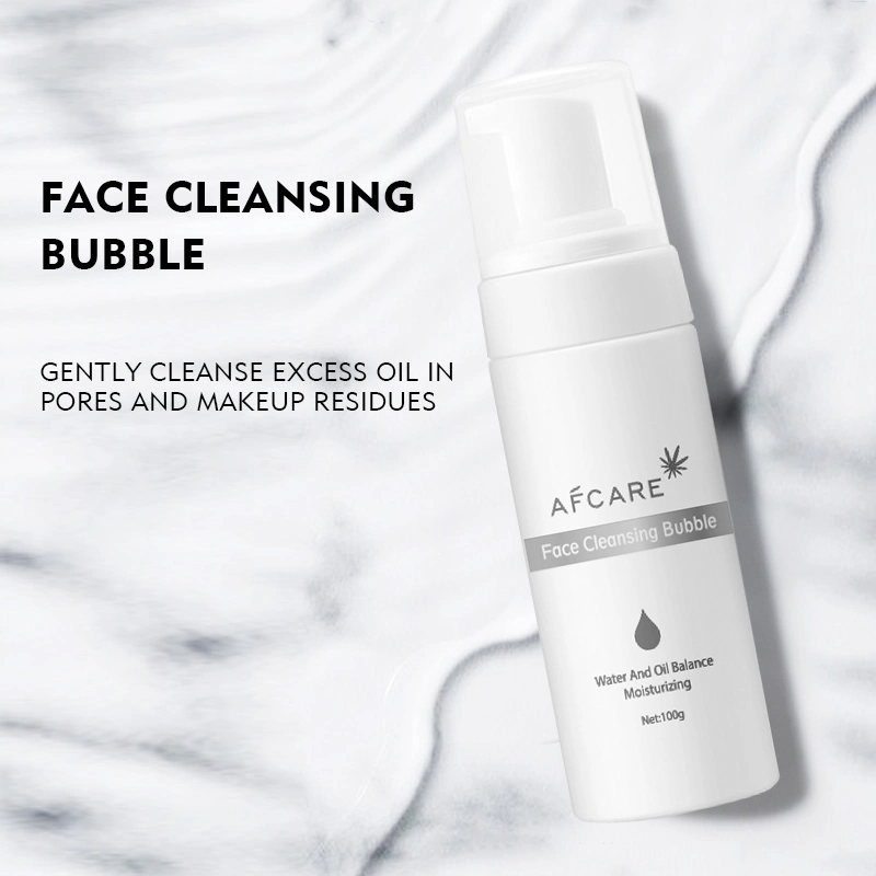 Mousse de Limpeza Facial com Nicotinamida e Colágeno, Anti Acne, Remoção de Cravos, Espuma de Limpeza Facial para Pele Oleosa
