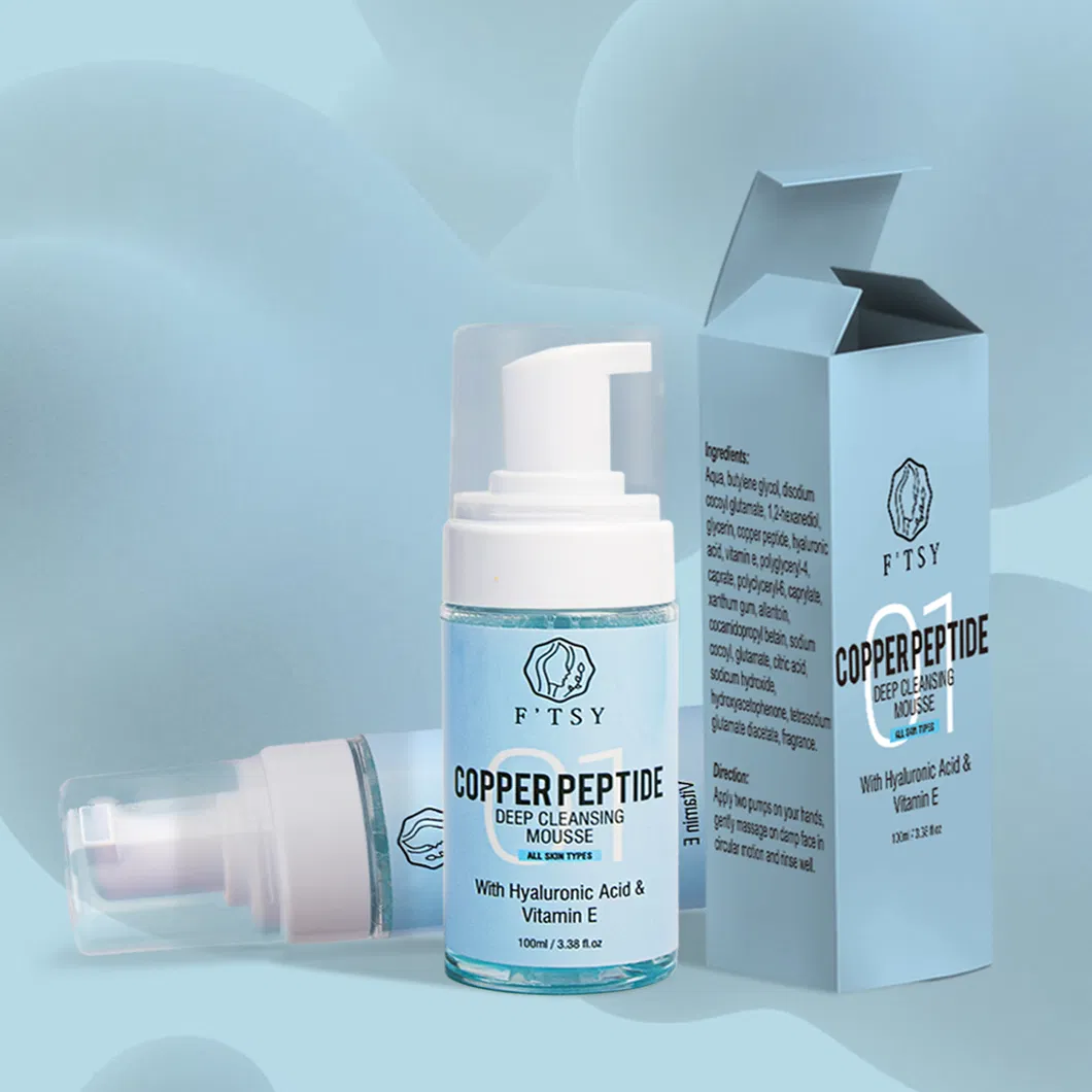 OEM ODM Limpeza Profunda Vitamina E Ácido Hialurônico Suavizante para Limpeza Facial Diária