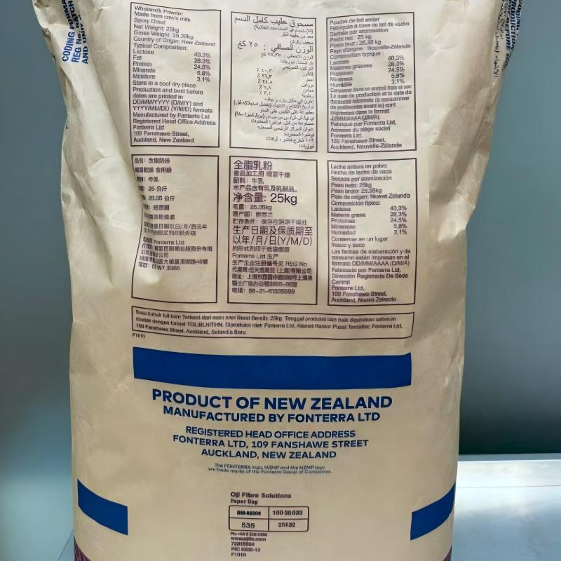 Leite em Pó Integral Fonterra Não-OGM Adequado para Consumidores Conscientes da Saúde