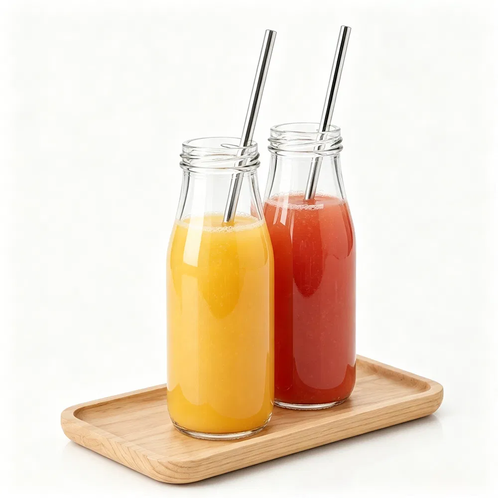 Top Qualidade 1000ml 500ml 250ml Garrafa De Vidro Vazia Sem Chumbo Para Leite De Café