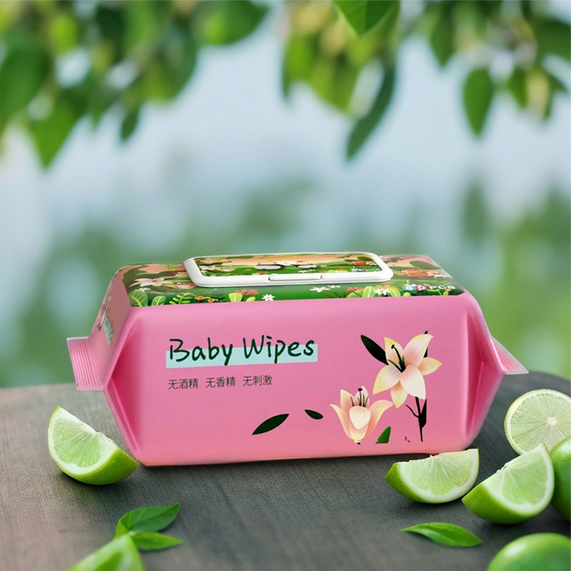 Toalhetes de Limpeza Orgânicos para Bebês Premium Personalizados Biodegradáveis 99.9% Água Purificada Sem Álcool