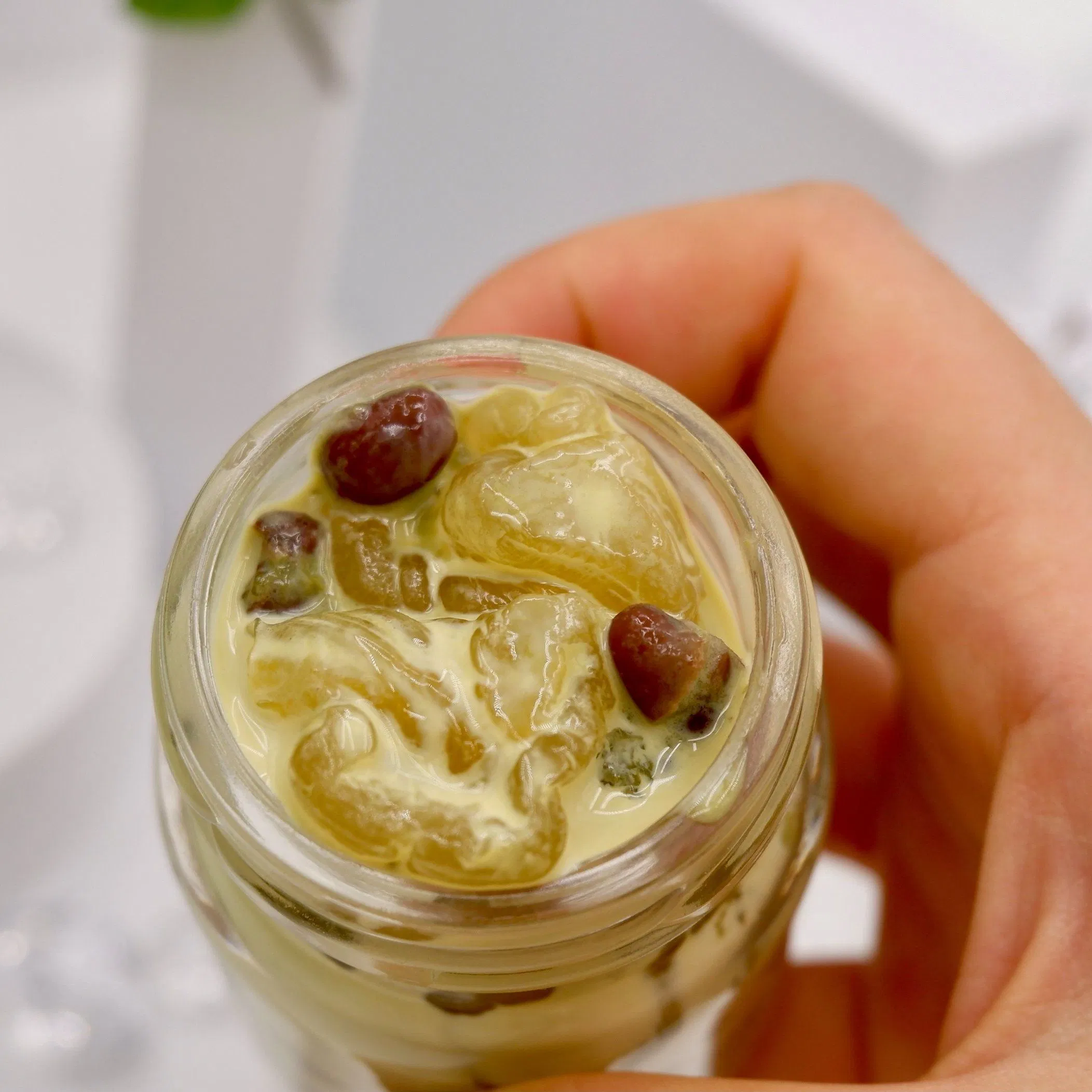 Leite de Bexiga de Peixe Infundido com Matcha para Bem-Estar Nutricional e Delicadeza