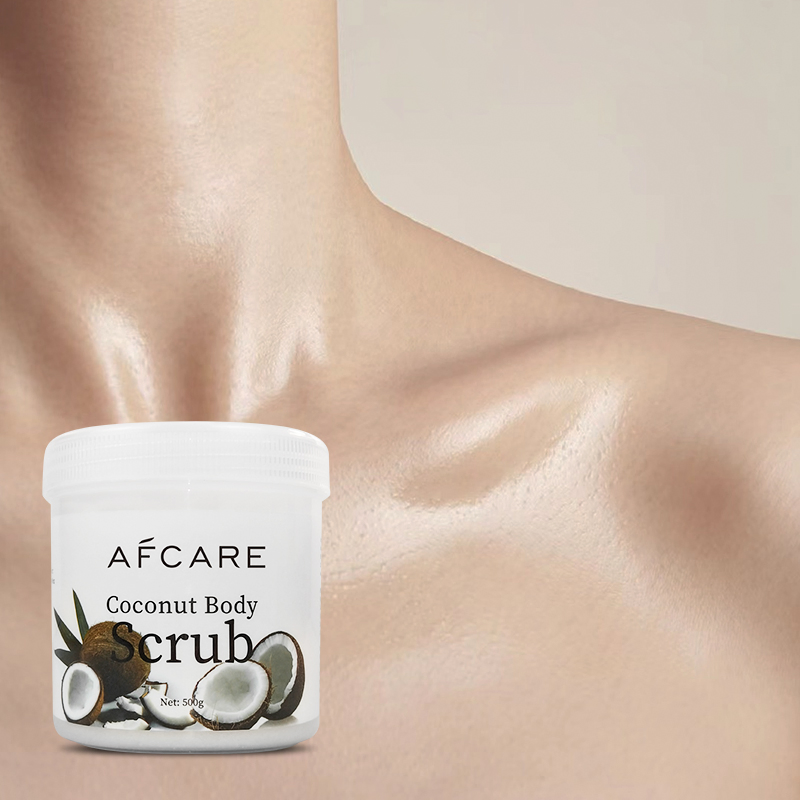 Esfoliante Clareador Forte para o Corpo e Rosto, Scrubs Orgânicos de Leite de Coco, Fornecedores de Esfoliante Corporal Livre de Crueldade