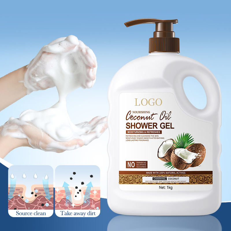 Gel de Banho Hidratante Calmante e Limpeza de Óleo de Coco Ditong