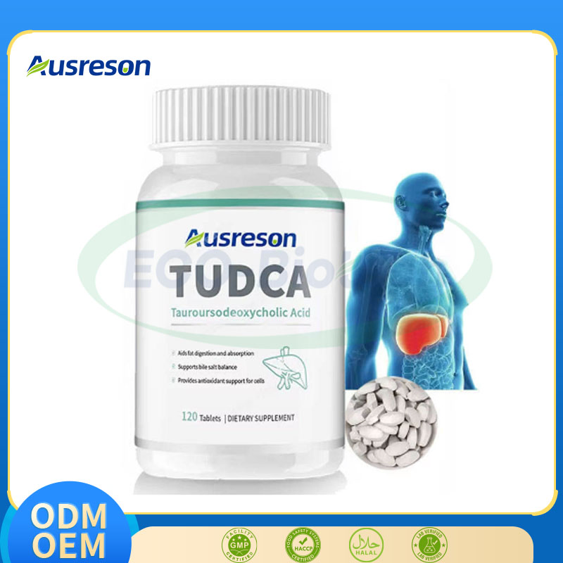Suplementos de Saúde Ausreson OEM Cardo Mariano Suporte ao Fígado Ácido Tauroursodeoxicólico Cápsulas Tudca
