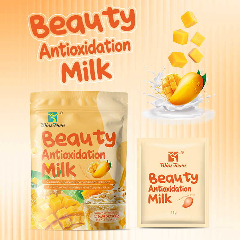 Leite Antioxidante de Beleza com Colágeno Hidrolisado para Elasticidade da Pele