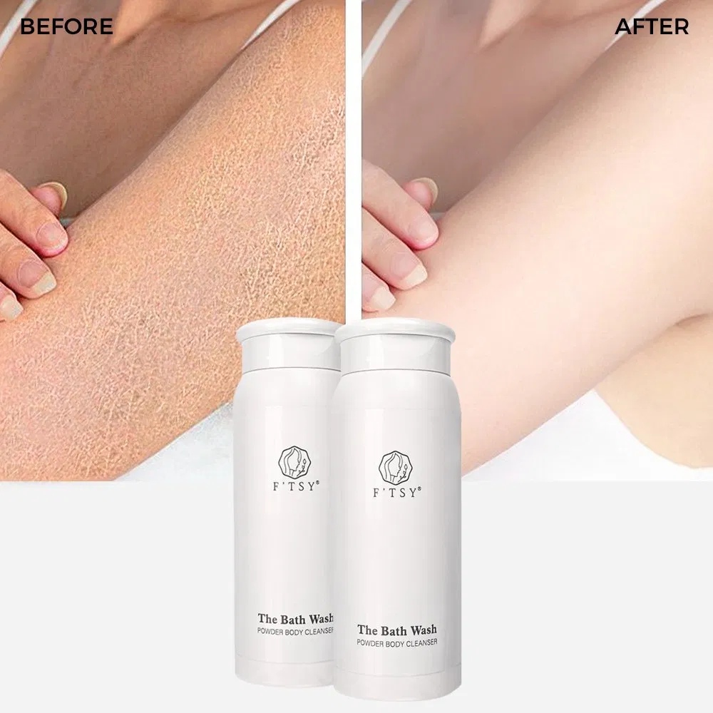 Pó de limpeza OEM ODM esfoliante para o corpo para pele seca