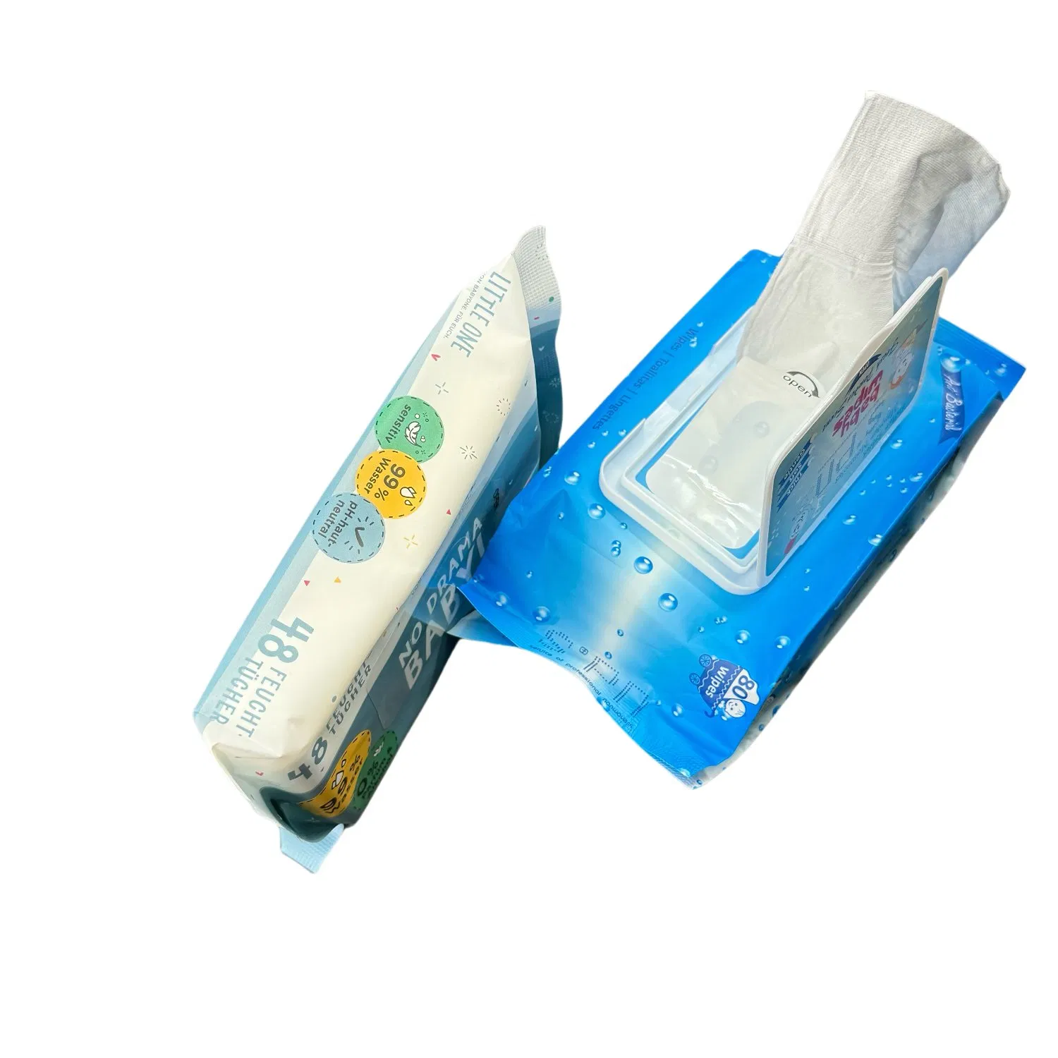 Toalhetes de Limpeza Suaves - Produtos Descartáveis para Bebês Seguros para Pele Sensível