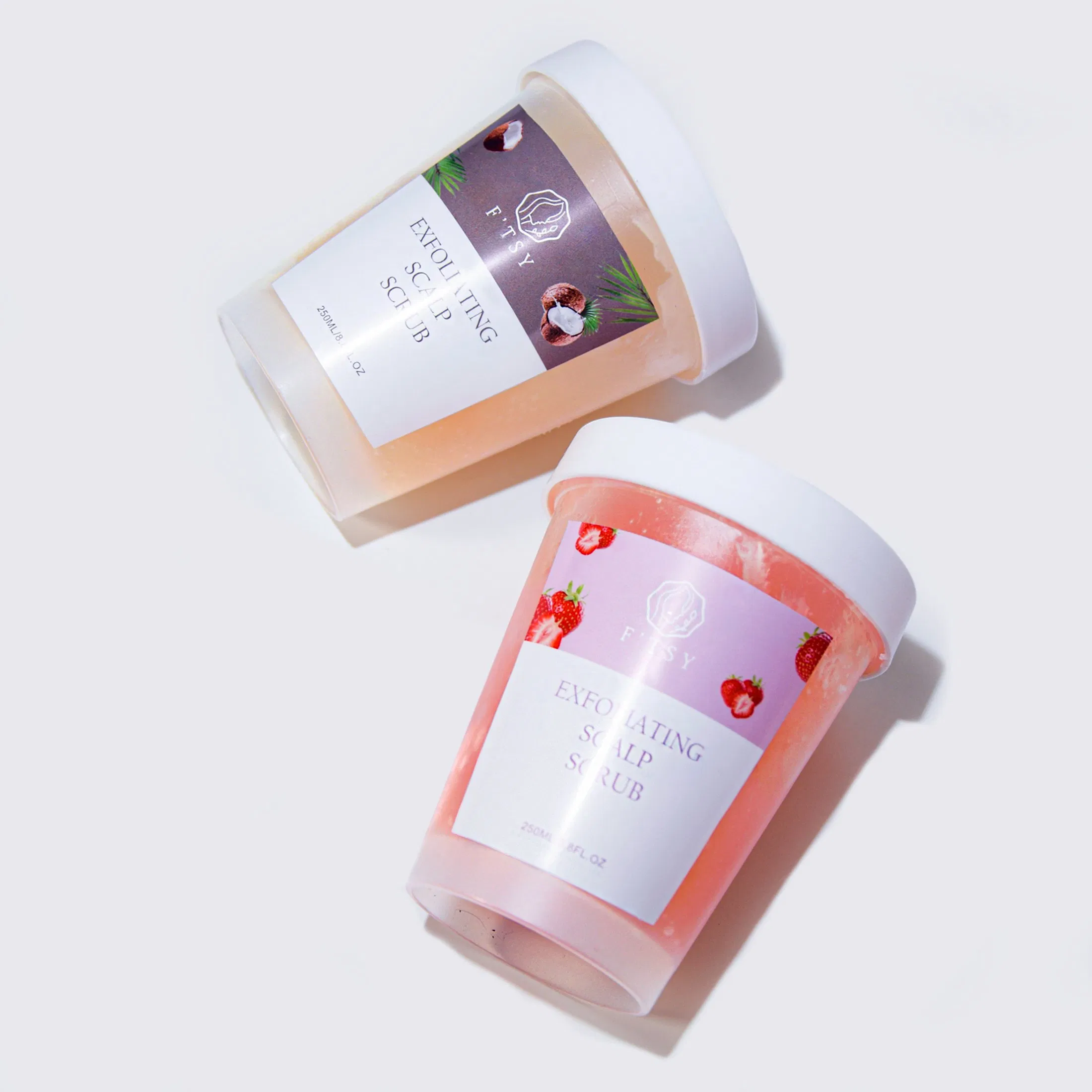 Esfoliante Profundo para Couro Cabeludo de Marca Própria, Shampoo Anti Caspa, Esfoliante Nutritivo para Couro Cabeludo