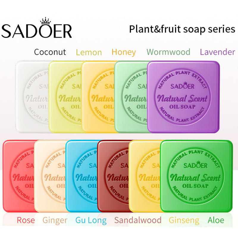 Sabonete Perfumado com Plantas e Frutas Limpeza Hidratante Produto para Cuidados com a Pele 100g