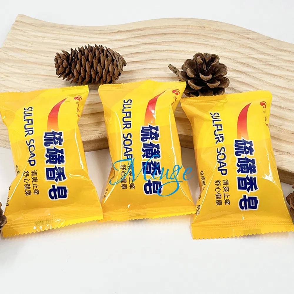 Sabonete de Enxofre Original para Cuidados com a Pele do Corpo, Sabonetes Artesanais para Limpeza e Revitalização da Pele do Corpo
