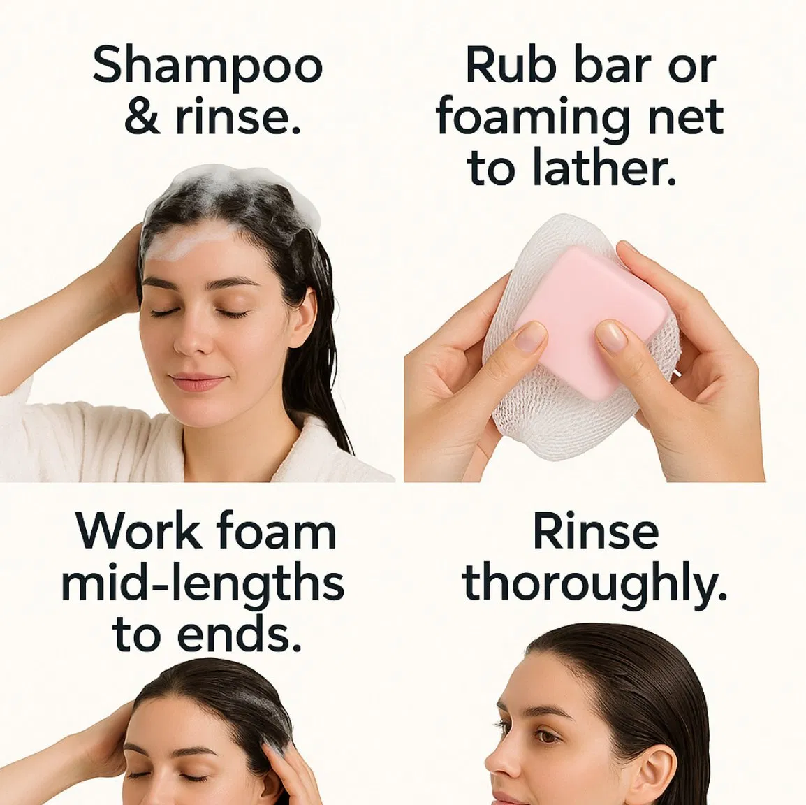 Barra de Condicionador de Óleo de Rícino para Atacado e Varejo Online, Regeneração Capilar, Cuidado do Couro Cabeludo, Hidratante Natural para Crescimento Capilar, Barra de Shampoo para Crescimento Capilar, Sabão Condicionador