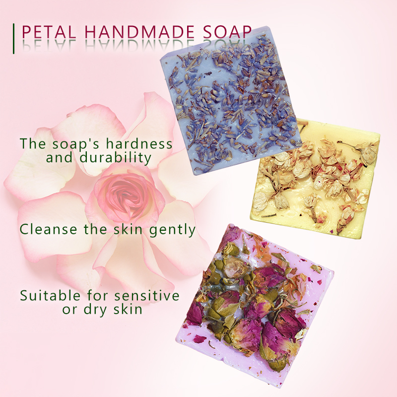 Personalize Rótulo Logo Sabão Natural Orgânico Limpeza Hidratante Clareamento de Pele Flor Sabão para Corpo e Rosto