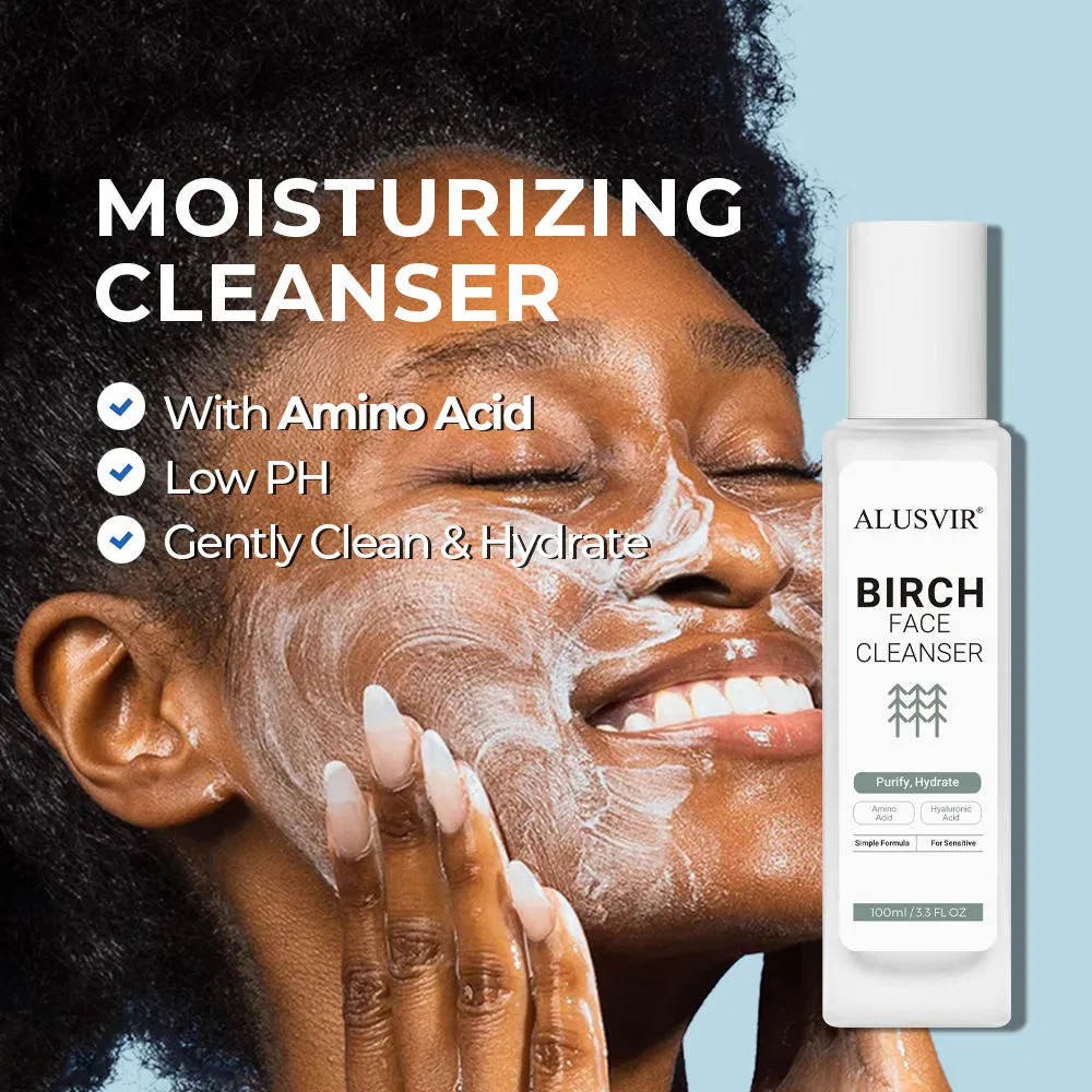 Fórmula de Leite de Limpeza Radiante de Seiva de Bétula Natural Cuidado Suave para Pele Sensível