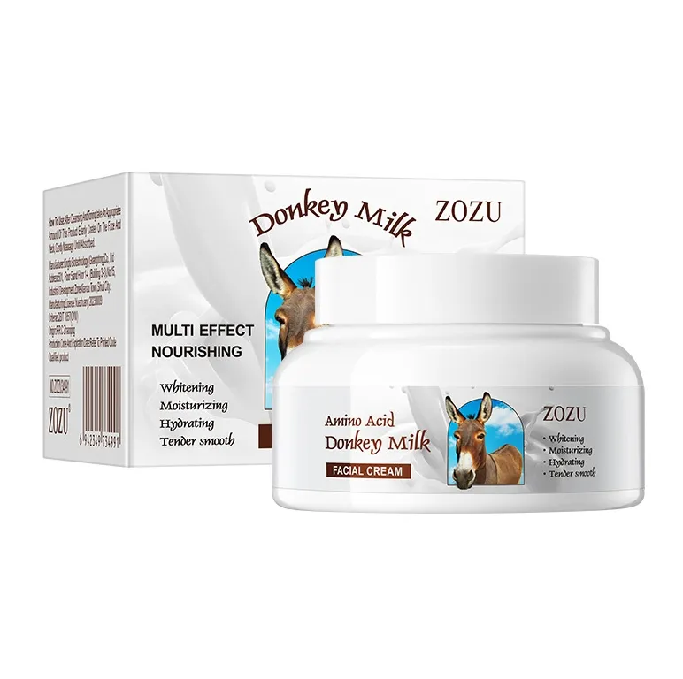 Creme Facial Hidratante Antienvelhecimento Clareador e Iluminador com Leite de Burra