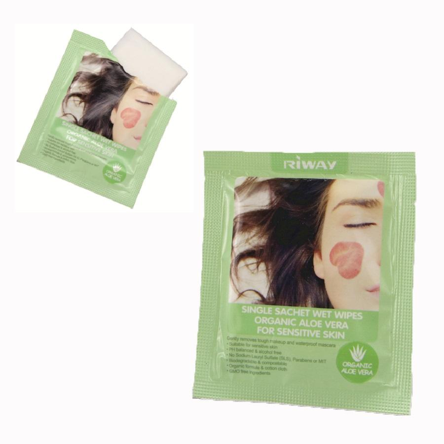 Lenços de Maquiagem Removíveis Suaves - Toalhas de Limpeza Facial Embaladas Individualmente