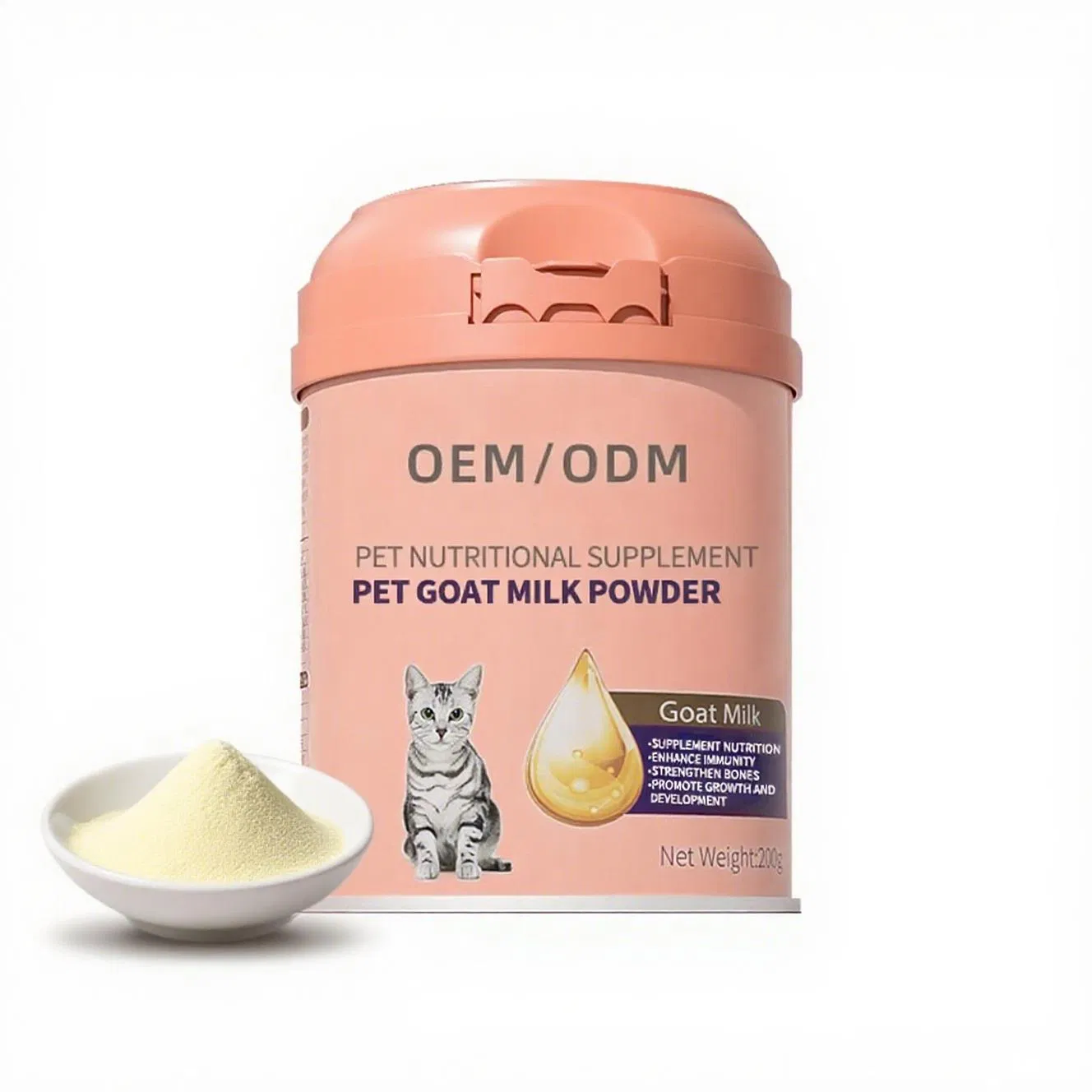 Pó de Leite de Cabra Completo para Todos os Animais de Estimação - Fórmula de Qualidade Premium