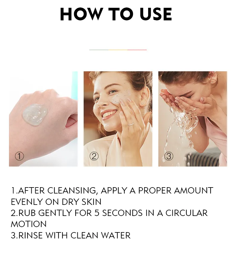 Gel de Limpeza Esfoliante Nutritivo Clareador para Todos os Tipos de Pele