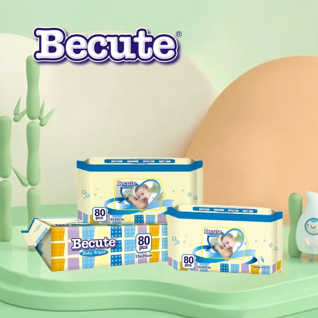 Toalhetes Não Tecidos para Bebês com Pele Suave em Lata