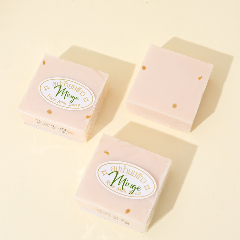 Miuge Rice Milk SOAP Bar original feito à mão Gluta colágeno para Rosto e corpo