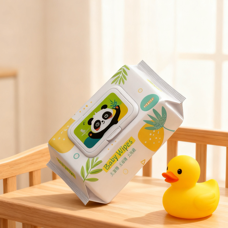 OEM 99.9% Toalhetes Umedecidos para Limpeza de Água Pura para Pele Sensível de Bebê Toalhetes Umedecidos Biodegradáveis 80PCS/Packs Limpeza Umedecida