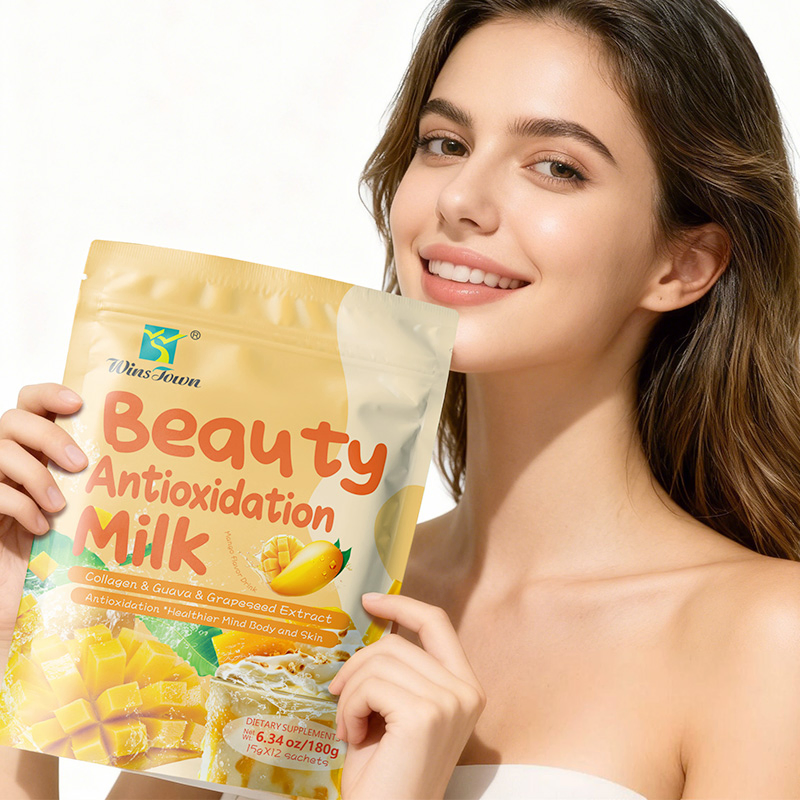 Leite Antioxidante de Beleza com Colágeno Hidrolisado para Elasticidade da Pele