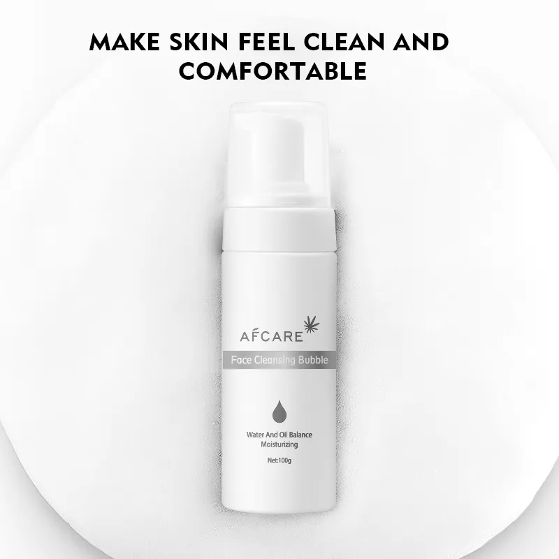 Mousse de Limpeza Facial com Nicotinamida e Colágeno, Anti Acne, Remoção de Cravos, Espuma de Limpeza Facial para Pele Oleosa