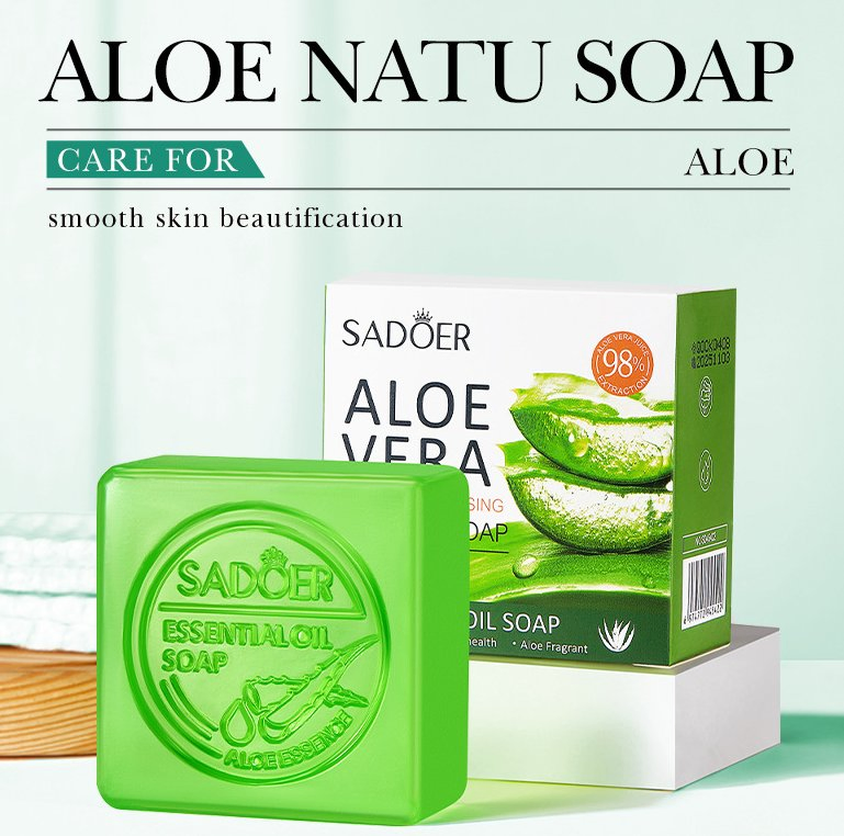 Sabonete Hidratante de Vitamina C para Limpeza Profunda, Orgânico com Extrato de Aloe Vera, Artesanal, para Clareamento e Brilho, Atacado e Varejo Online