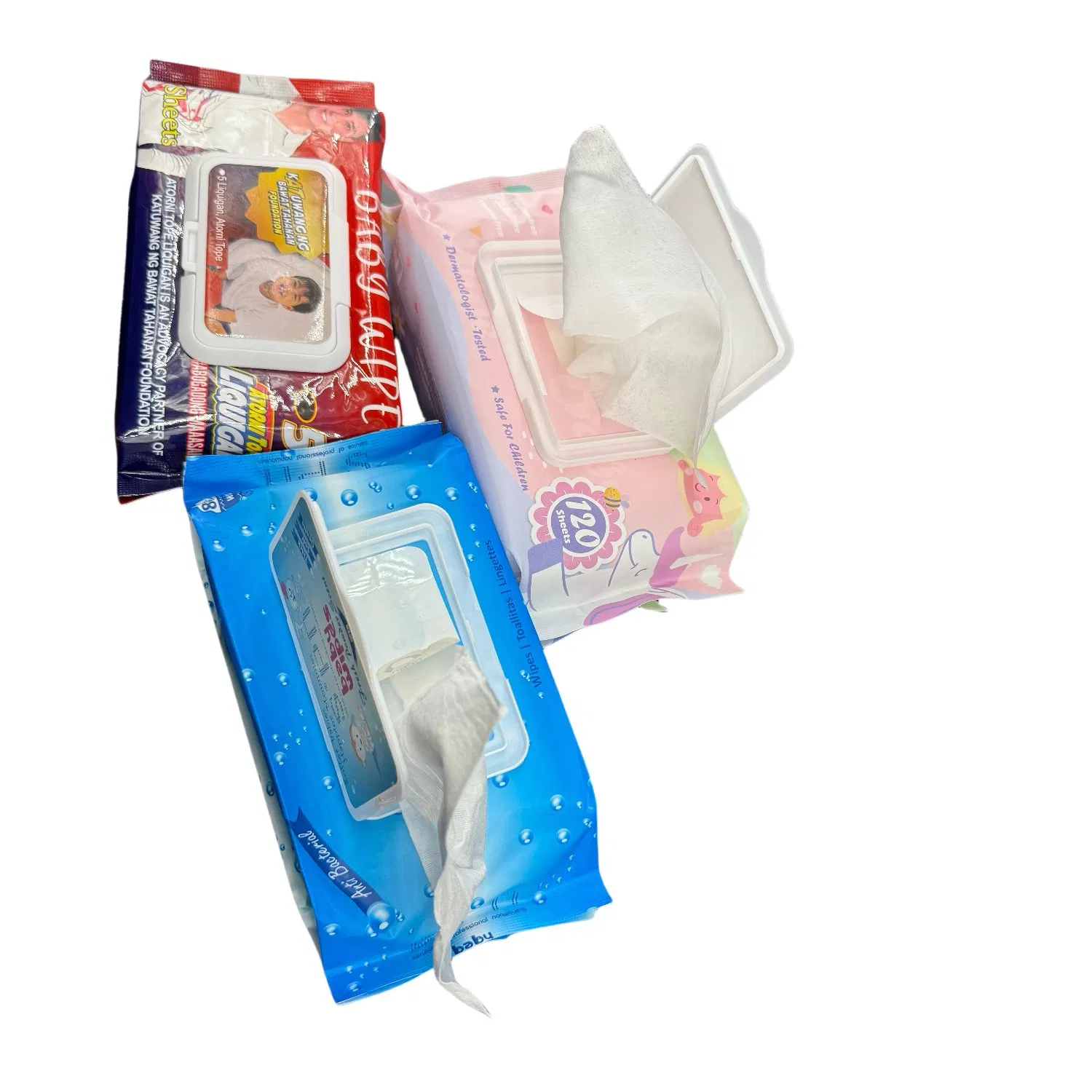 Toalhetes de Limpeza Suaves - Produtos Descartáveis para Bebês Seguros para Pele Sensível
